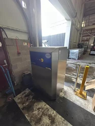 Industrial static hot pressure washer repaired with new boiler coil for pooling company in Atherstone.